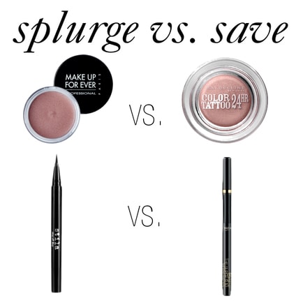 Splurge vs. Save: Eyeliner and Eyeshadow