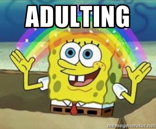 Spongebob adulting