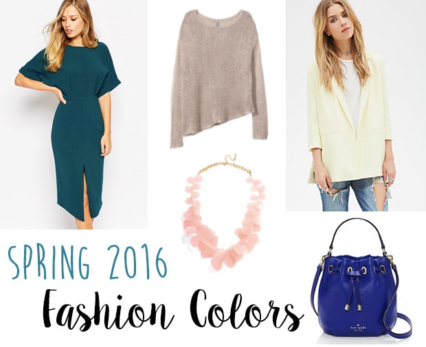 Spring 2016 fashion colors