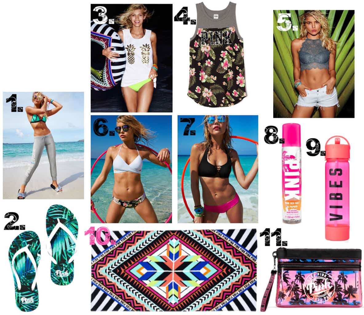 Victoria's Secret Spring Break Packing List