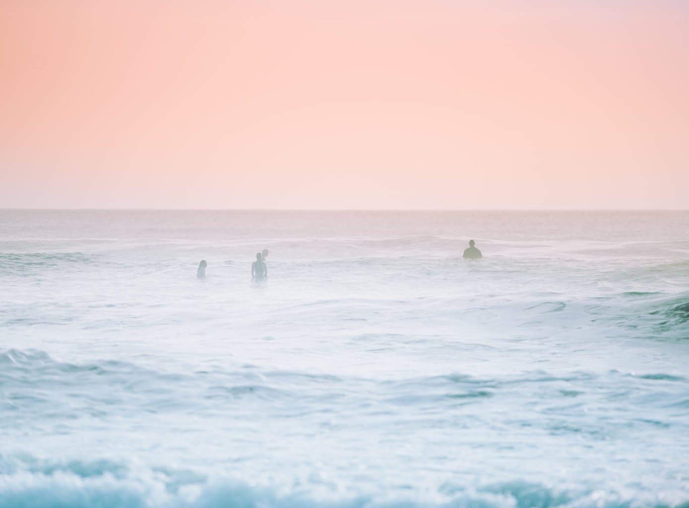 Pink beach at Spring Break