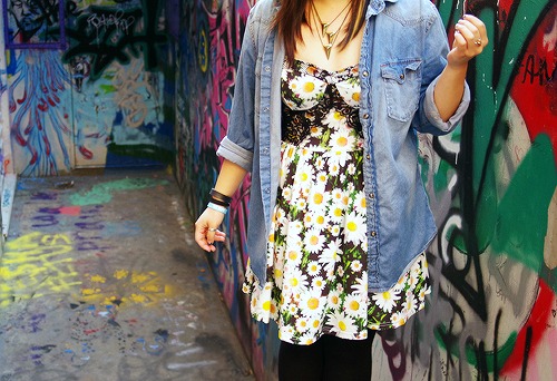 Spring fashion trend daisy prints