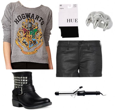 Spring transition outfit coated shorts