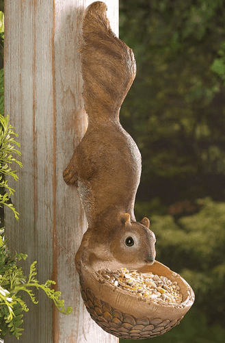 Squirrel birdfeeder