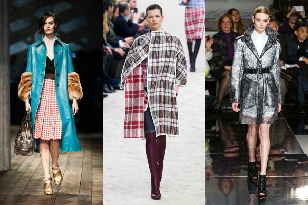 Statement coats on the fall 2013 runways