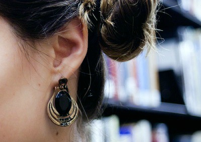Statement earrings at risd