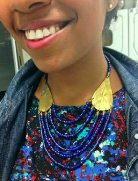 Statement necklace college style trend