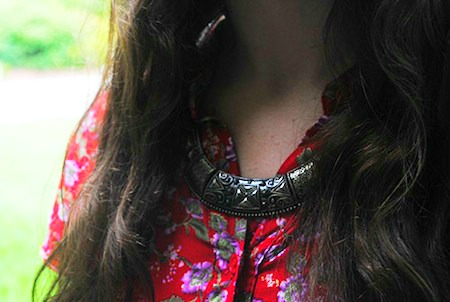 Statement necklace college style trend