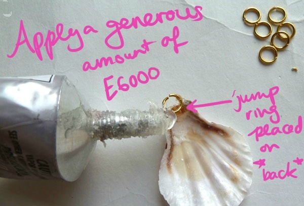 Step 2 diy seashell necklace