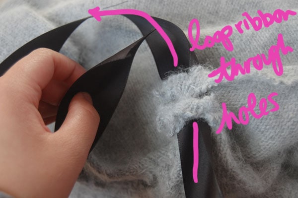 Step Five DIY Bow Sweater