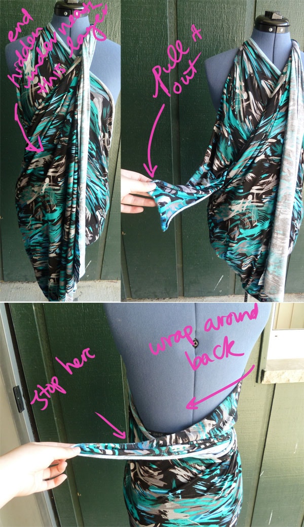 Step Four DIY Drape Dress