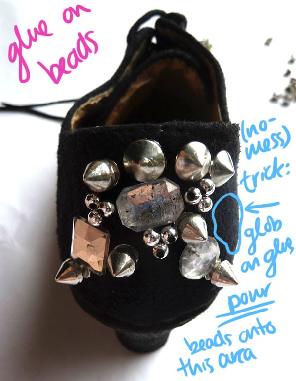 Step One Beads DIY Spike Shoe