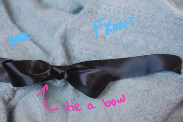 Step Six DIY Bow Sweater