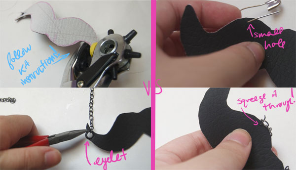 Step Six DIY Moustache Necklace