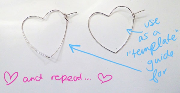 Step Ten DIY Heart Earrings