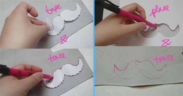 Step Three DIY Moustache Necklace