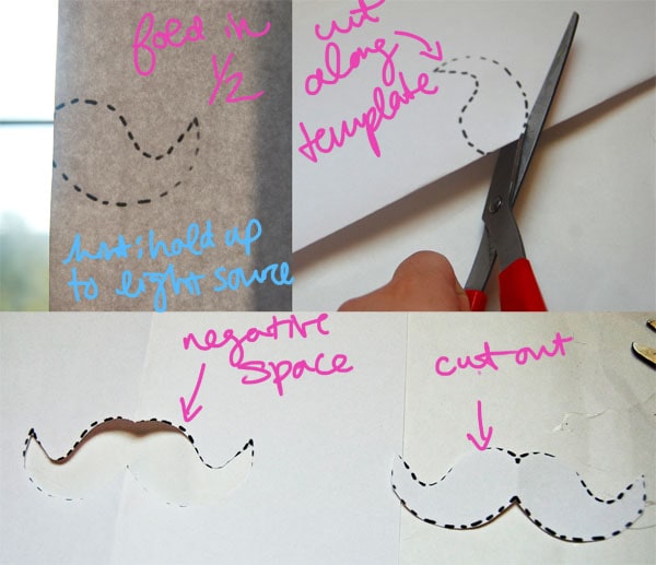 Step Two DIY Moustache Necklace