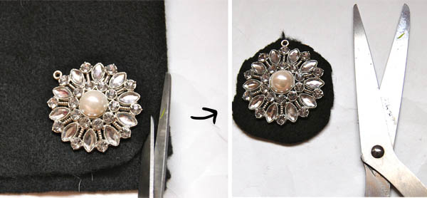 Cutting Backing: Gatsby-Brooch DIY