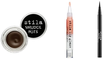 Stila Makeup: Smudge pots, Lip Glaze, and liquid eyeliner