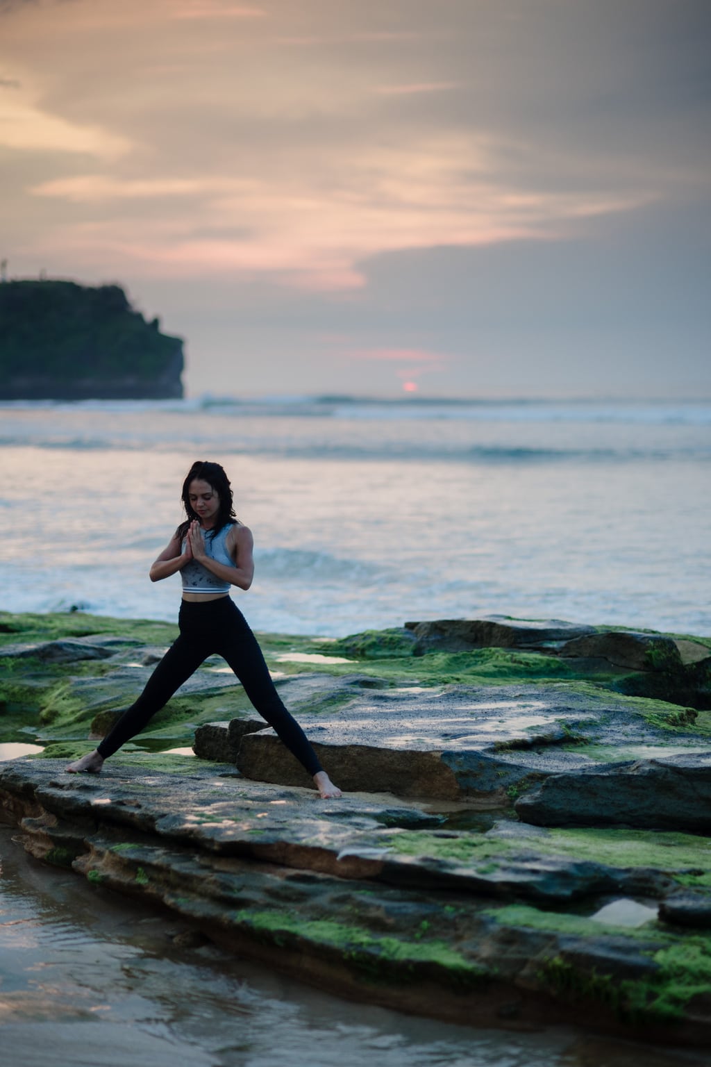 Woman practicing yoga - guide to mindfulness in college