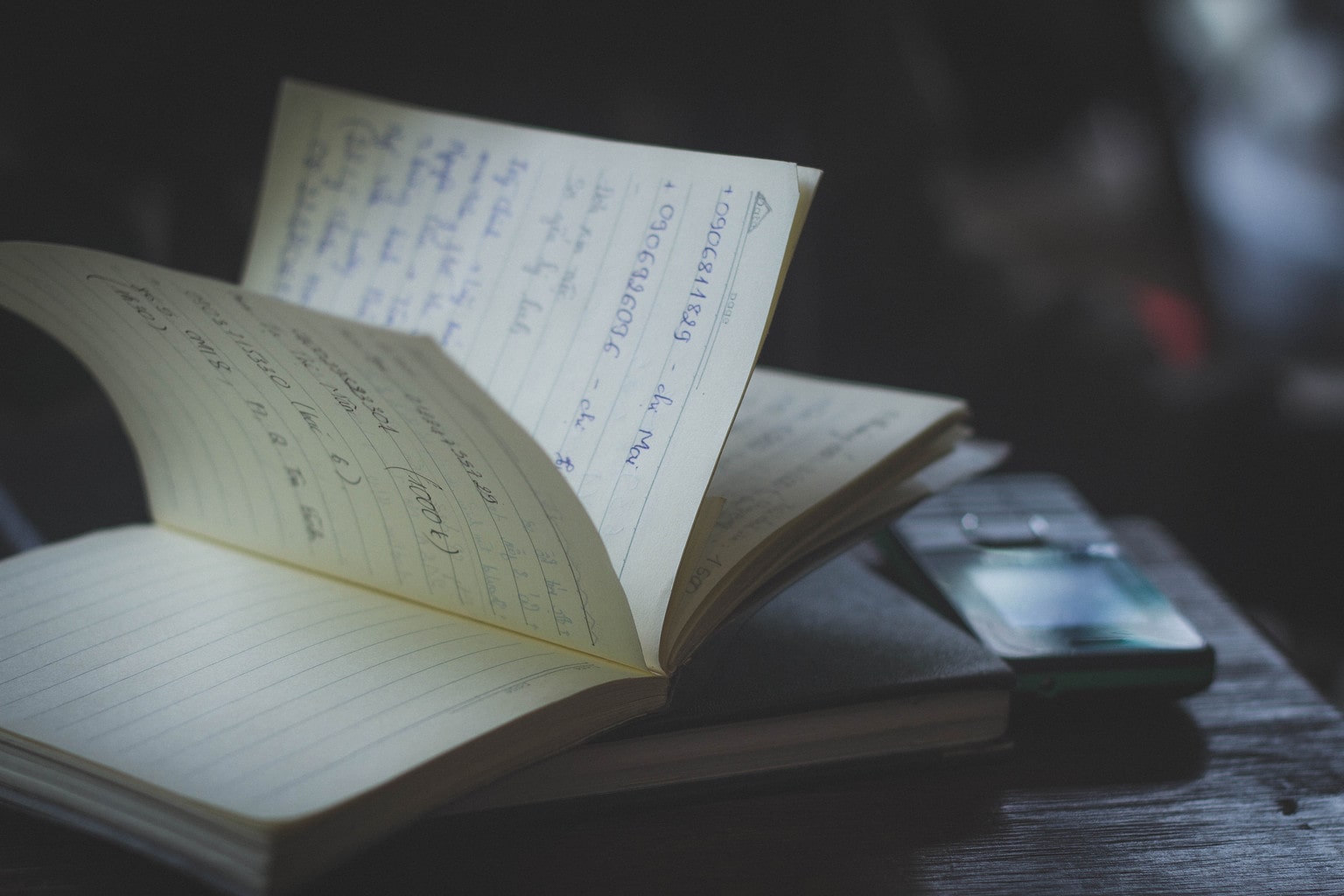 Notebook and Calculator