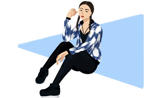 Street fashion bomber jacket illustration by Stacey Abidi