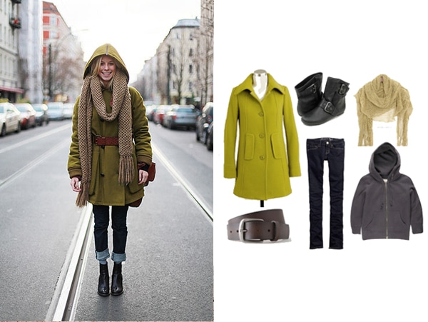 Cute belted street style look