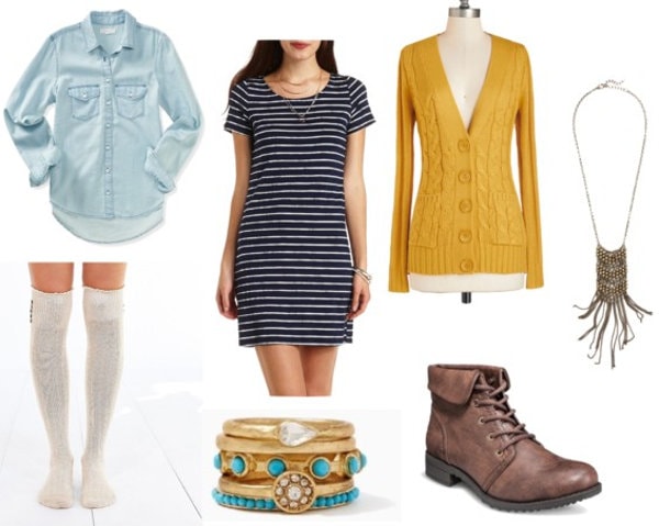 Striped t shirt dress