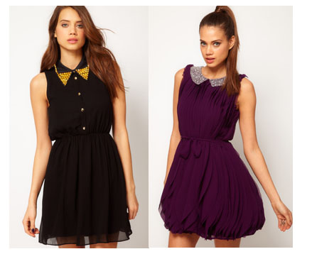 Class to Night Out: Studded Collar Dress - College Fashion