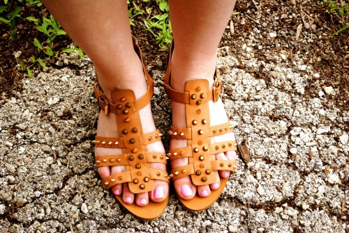 Studded sandals at mount mary university