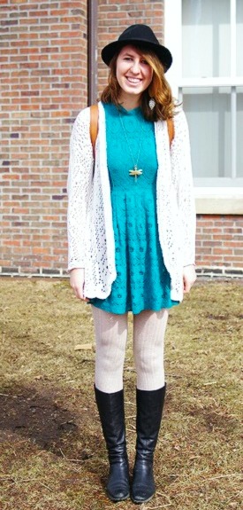 Student street fashion at Macalester College
