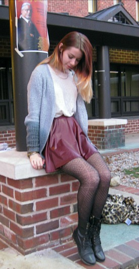 Student street fashion at Skidmore College
