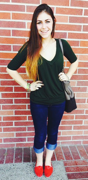 Student street fashion at Sonoma State University