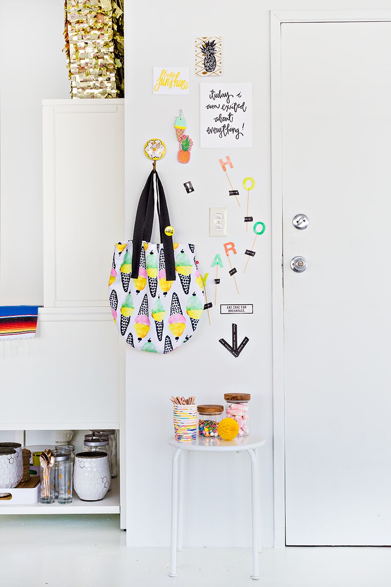 Studio DIY workspace