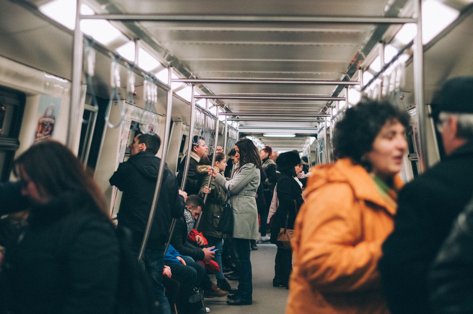 People on a subway