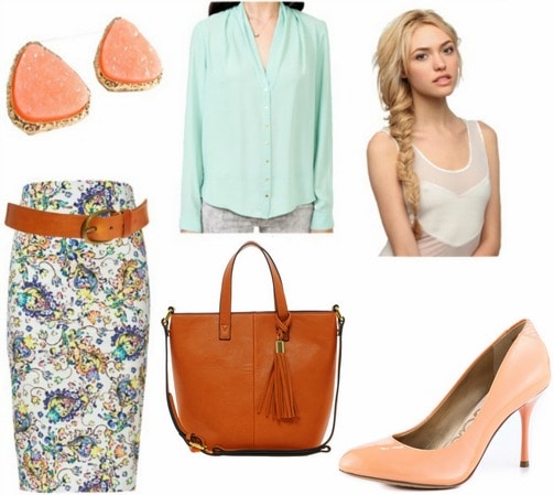 Summer office outfit 2 peachy keen
