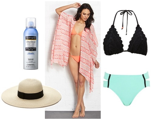 Summertime swimsuit outfit