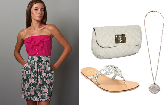 Casual and pretty outfit for a summer wedding