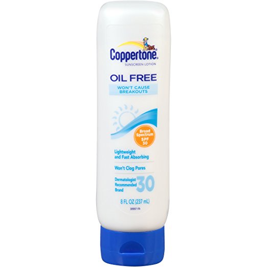 Coppertone oil free sunblock