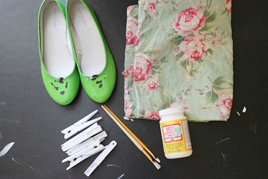 DIY floral flats: Supplies