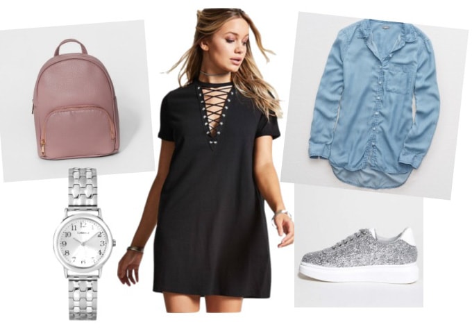 Stylish Lace-Up Shirt Dress for Women