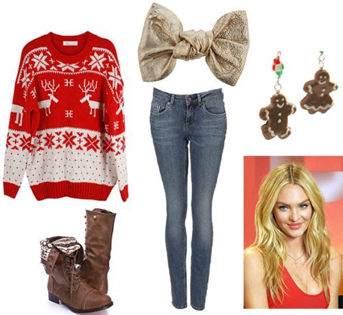 Image result for christmas sweater outfit