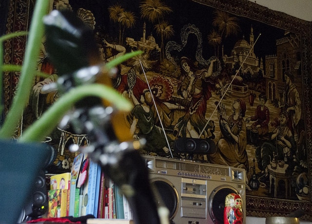 tapestry decor on wall