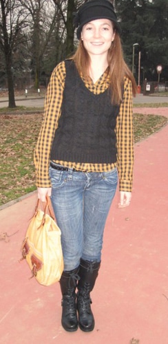 Tara, a student from California's street style outfit