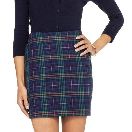 Target woven plaid skirt