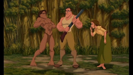 Jane from Disney's Tarzan in a green skirt