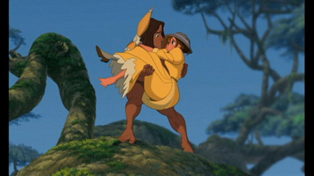 Jane wearing a yellow dress in Disney's Tarzan