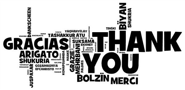 Thank you in different languages