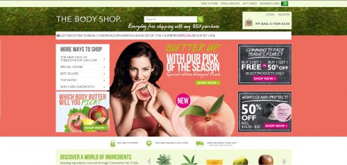 The-Body-Shop-website