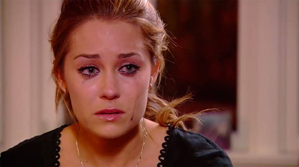 Best makeup removing wipes: Lauren Conrad crying -- she needs makeup remover!